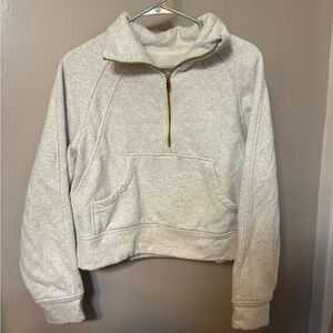 Gray Half-Zip Pullover Sweatshirt (similar to lulu scuba)
